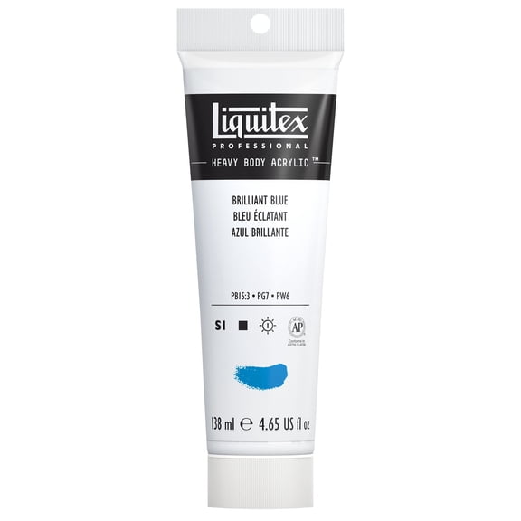 Liquitex Professional Heavy Body Acrylic Color, 4.65 oz., Brilliant Blue