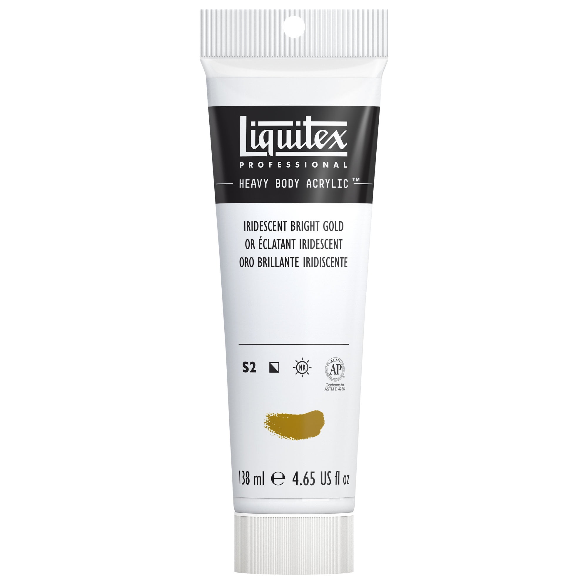 Liquitex Professional Heavy Body Acrylic Color, 4.65 oz., Iridescent Bright Gold
