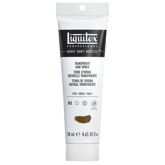 Liquitex Professional Heavy Body Acrylic Color, 4.65 oz., Transparent Raw Umber