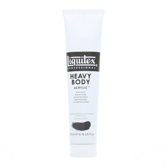 Liquitex Professional Heavy Body Acrylic Color, 6.76 oz., Ivory Black