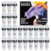 Liquitex Professional Heavy Body Acrylic Paint, Essential Colors, 22 mL, Set of 24