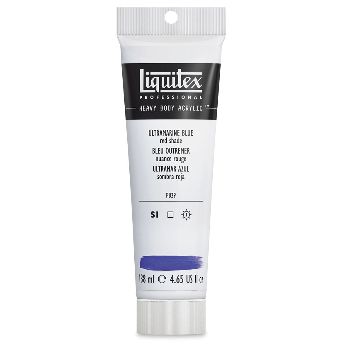 Liquitex Professional Heavy Body Acrylic Paint, 138 mL Tube, Ultramarine Blue (Red Shade)