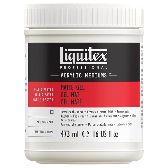 Liquitex Professional Matte Gel Medium, 16 oz