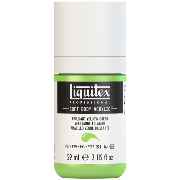 Liquitex Professional Soft Body Acrylic Color, 2 oz., Brilliant Yellow Green