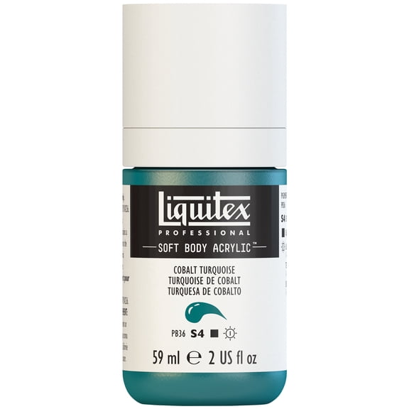 Liquitex Professional Soft Body Acrylic Color, 2 oz., Cobalt Turquoise