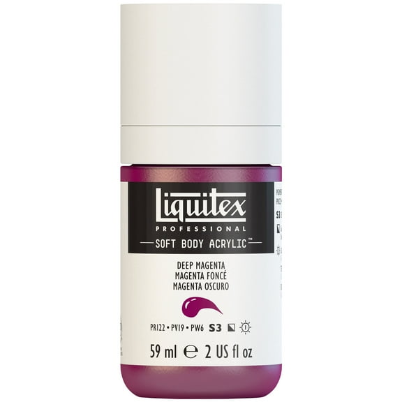 Liquitex Professional Soft Body Acrylic Color, 2 oz., Deep Magenta