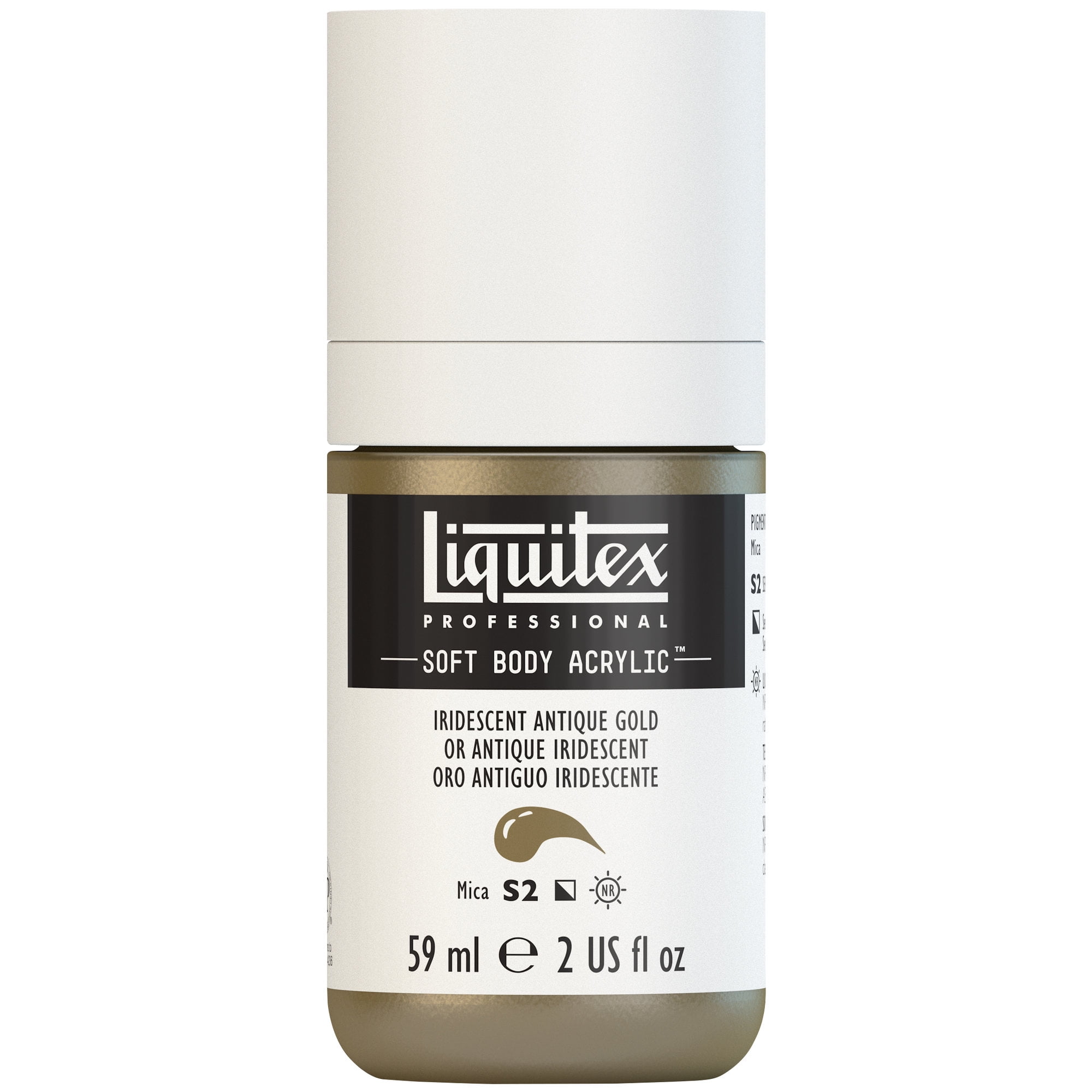 Liquitex Professional Soft Body Acrylic Color, 2 oz., Iridescent Antique Gold