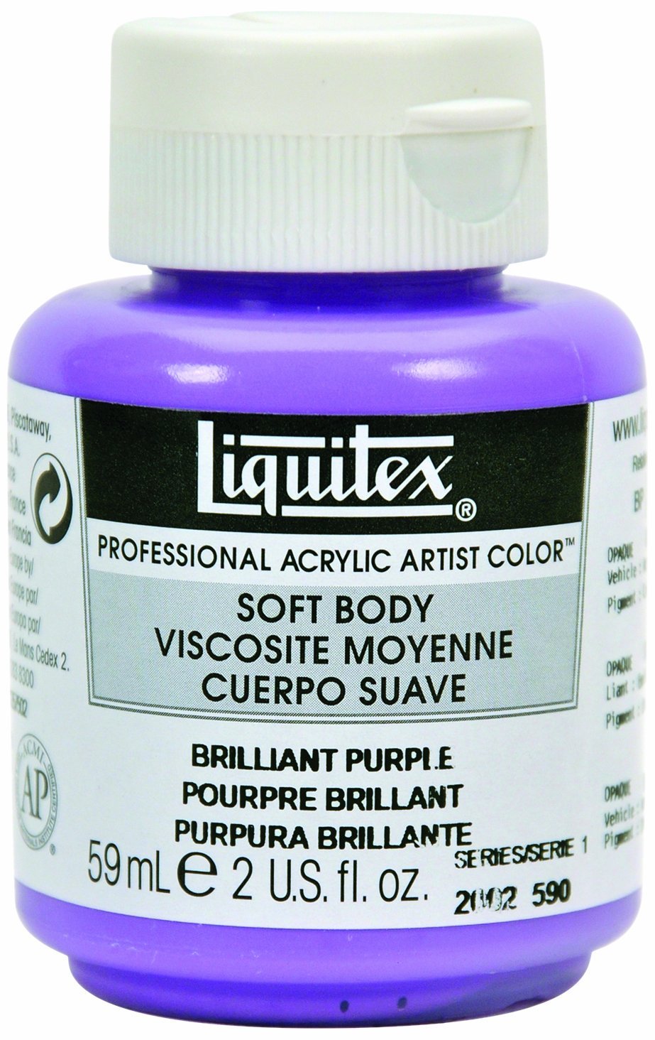 Liquitex Professional Soft Body Acrylic Paint 2-oz Jar, Deep Magenta