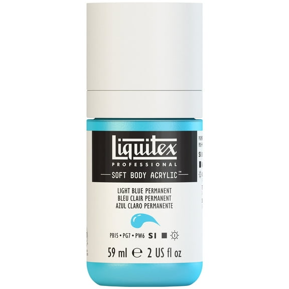 Liquitex Professional Soft Body Acrylic Color, 2 oz., Light Blue Permanent