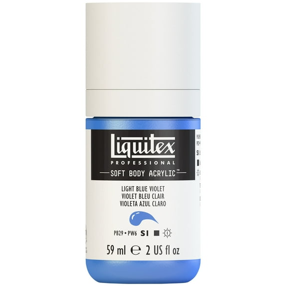 Liquitex Professional Soft Body Acrylic Color, 2 oz., Light Blue Violet