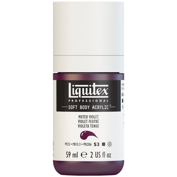 Liquitex Professional Soft Body Acrylic Color, 2 oz., Muted Violet