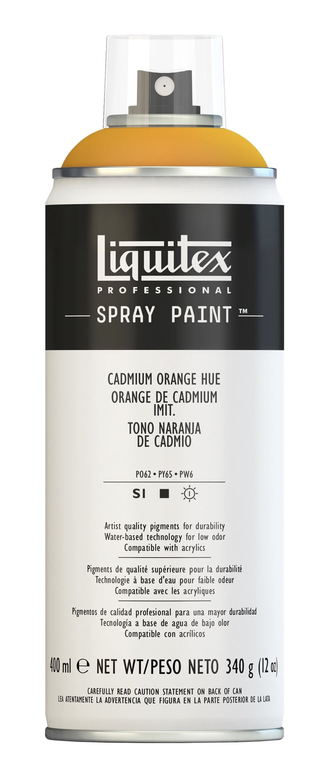 Liquitex Professional Spray Paint, 400ml Spray Can, Cadmium Orange Hue