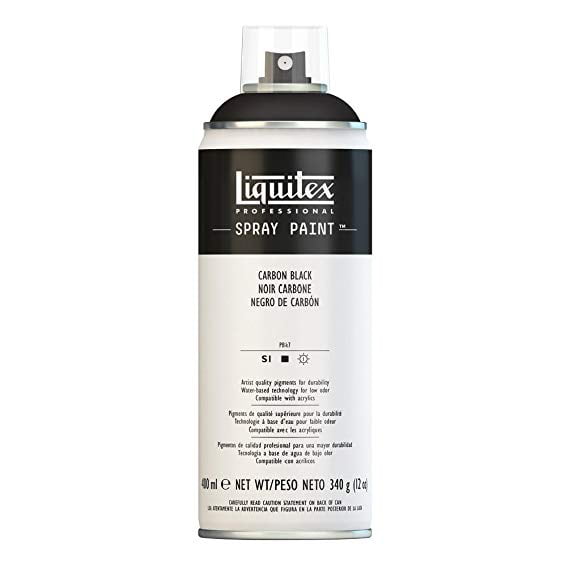 Liquitex Professional Spray Paint, 400ml Spray Can, Carbon Black