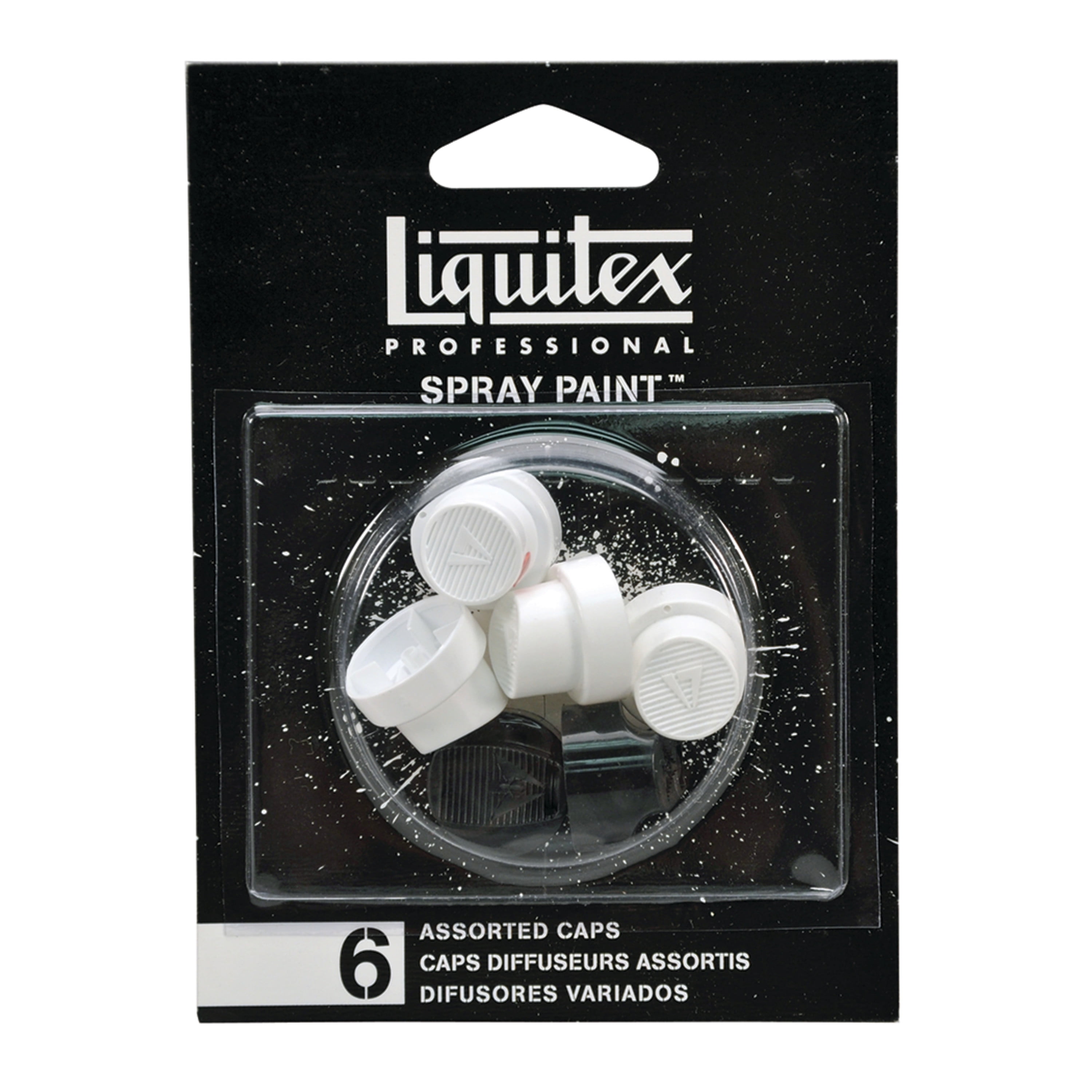 Liquitex Professional Spray Paint Caps, 6/Pkg., Assorted