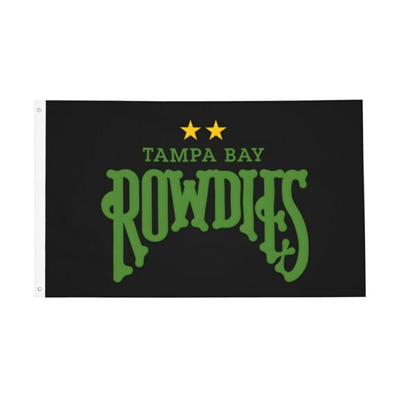 Liqun Tampa Bay Rowdies Flag 3x5 Ft Double-Sided Printed Flags Indoor Outdoor Decorative Banner Polyester Material No Flagpole