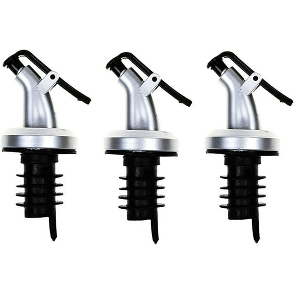 Liquor Bottle Pourers 3Pcs Olive Oil Sprayer Liquor Dispenser Wine Pourers Flip Top Beer Bottle Cap Stopper Tap Faucet Bartender Bar Tools Accessories for Cocktail Home Bar