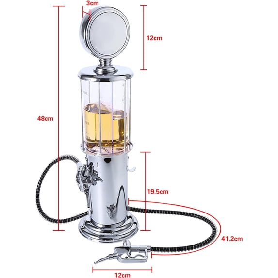 Liquor Dispenser - 5 Liter Capacity, ABS Material, Double-Sided Transparent Container