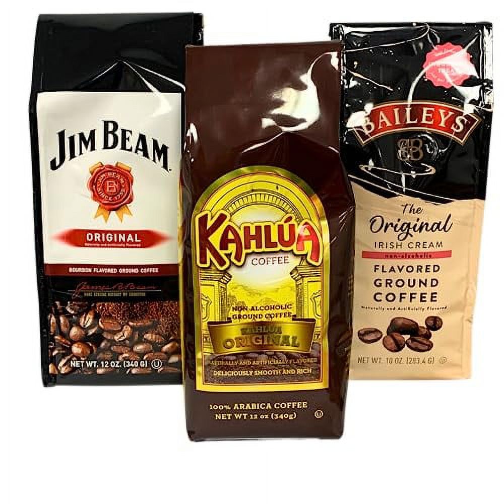 Liquor Lovers Flavored Specialty Ground Coffee Bundle With Jim Beam