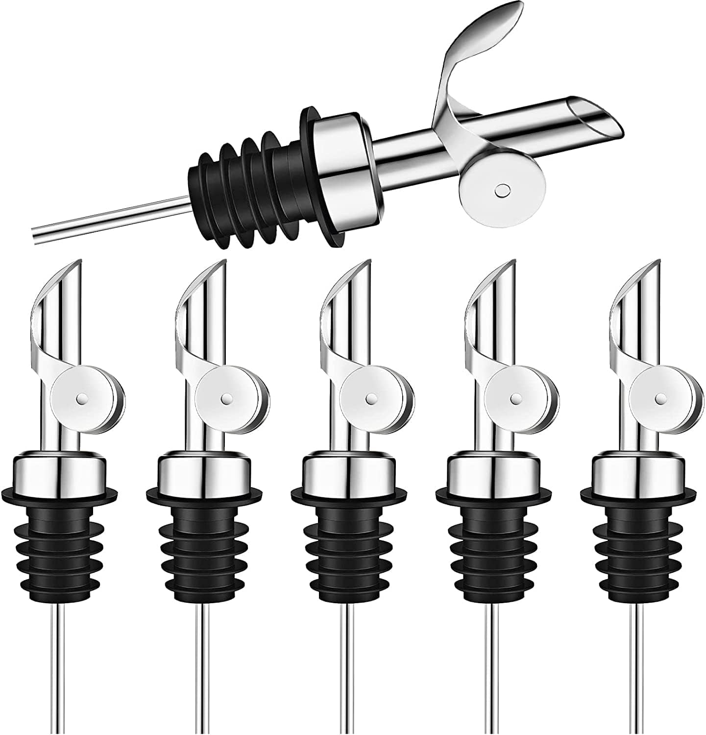 Self-Closing Stainless Steel Pour Spout - Perfect For Olive Oil & Liquor Bottles