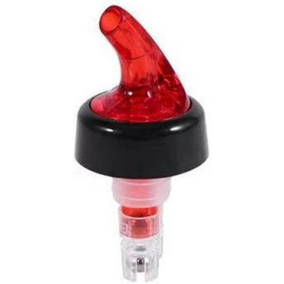 Liquor Pour Spouts, Bottle Pourers for Alcohol,Plastic Automatic Liquor Pour Spout Auto-Measure Bottle Pourer12-Pack, Neon Red 1.25oz