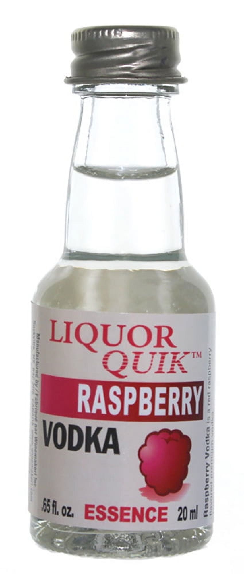 Liquor Quik Natural Vodka Essence 20 mL (Raspberry Vodka)