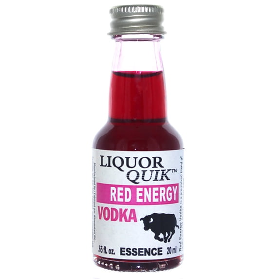 Liquor Quik Natural Vodka Essence, 20 mL (Red Energy Vodka)