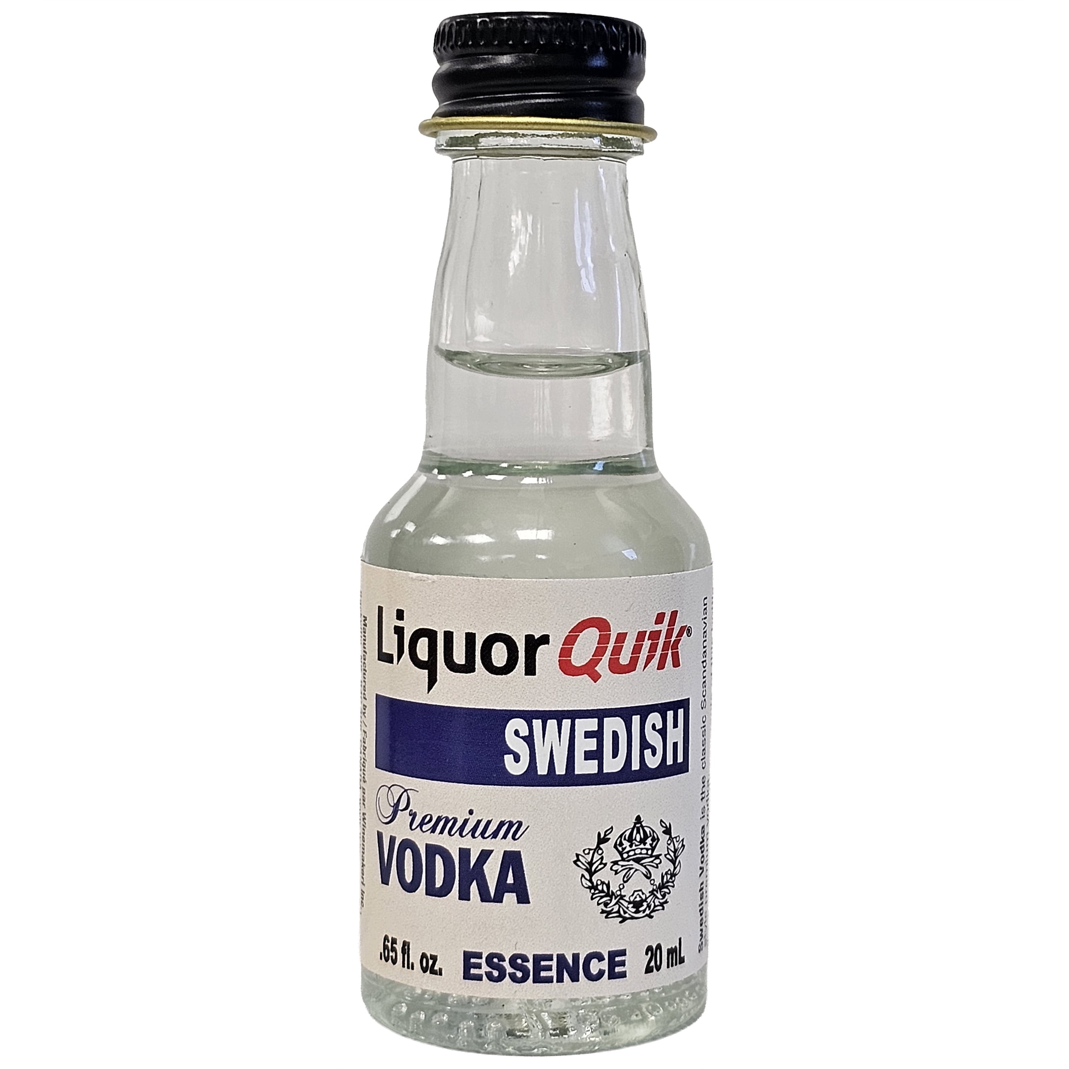 Liquor Quik Swedish Vodka Essence, 20 mL, Natural Extracts and