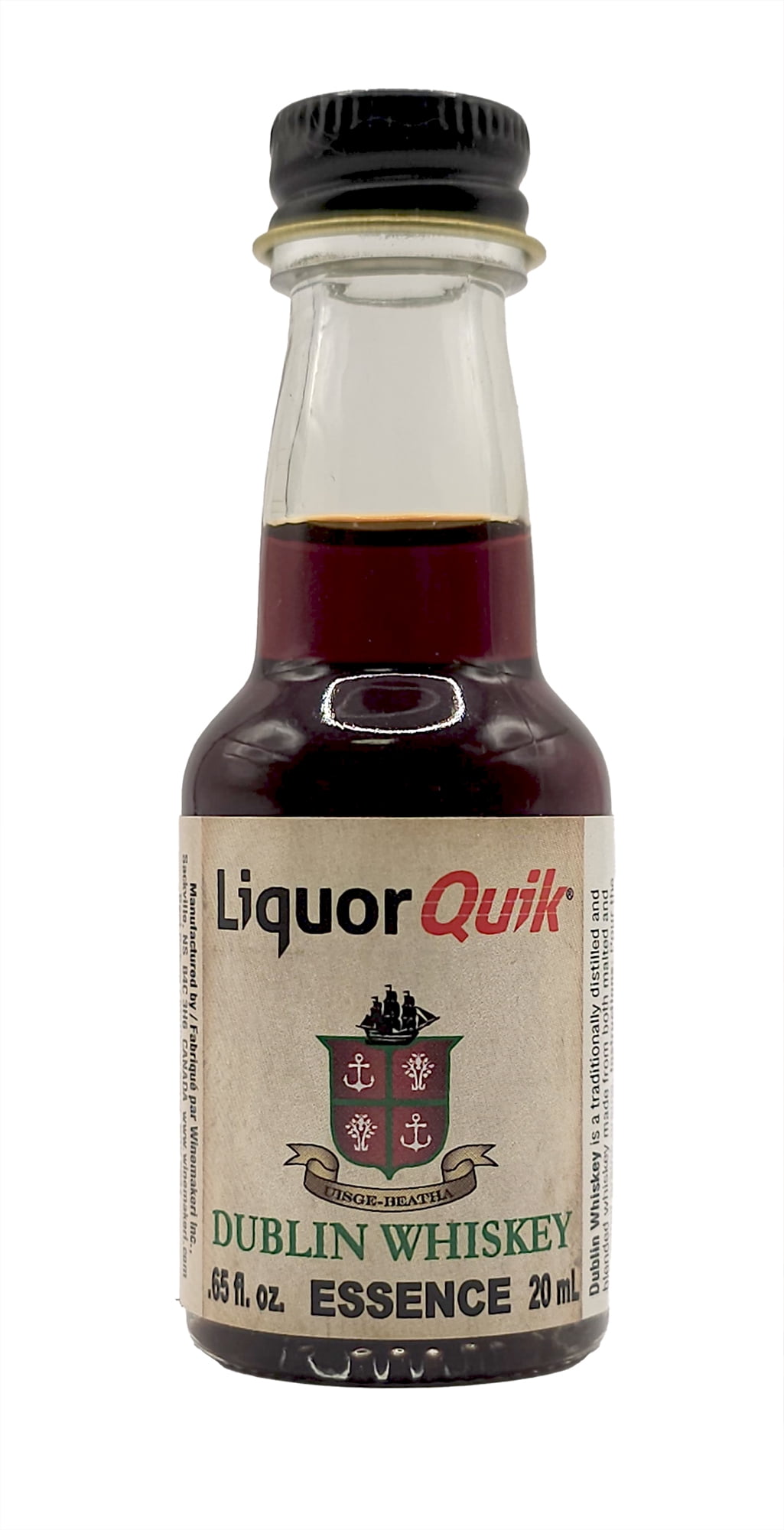 Liquor Quik Natural Whiskey/Bourbon Essence 20 mL (Irish Whiskey)