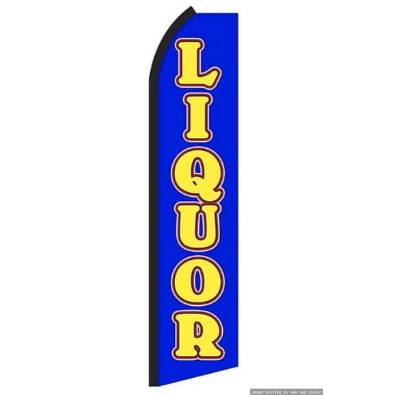 Liquor Swooper flag Without Pole Advertisement /Business Flags | Feather Flag |