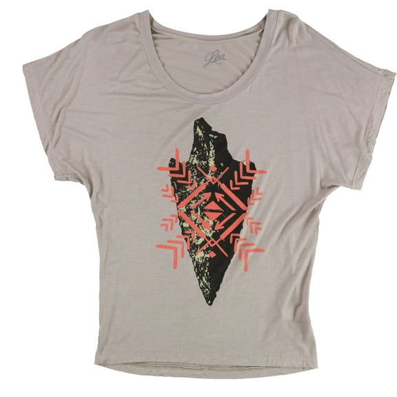 Lira Womens Arrow Graphic T-Shirt, Beige, Small