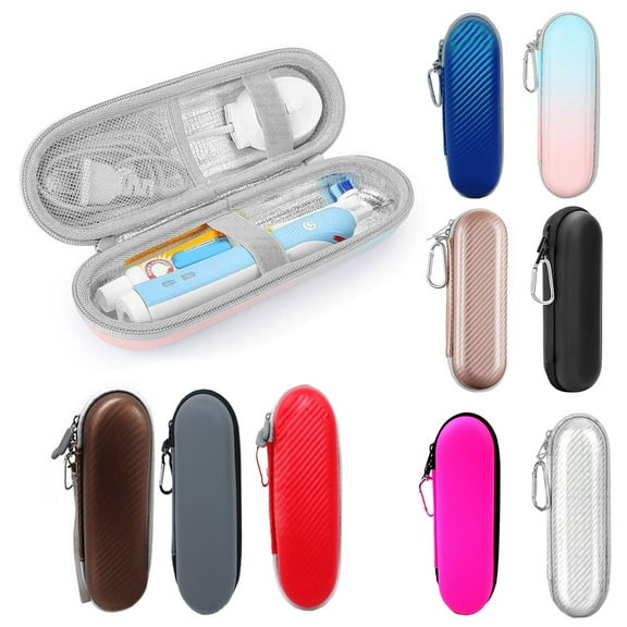 Lirehad Toothbrush Travel Case with Mesh Pocket Zipper Closure Shockproof Impact Resistant Electric Toothbrush Organizer for Philips