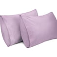 thumbnail image 1 of Lirex Queen 100% Cotton Pillowcases Set of 2 20×30 Inches Light Purple, 1 of 6