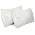 thumbnail image 1 of Lirex Cotton Pillowcases, Queen Size 20 x 30 Inches, Set of 2, Soft Breathable Pillow Case Covers, White, 1 of 7