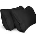 thumbnail image 1 of Lirex Pillow Cases Brushed Microfiber Queen Size 20x30, Set of 2, Black, 1 of 6