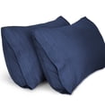thumbnail image 1 of Lirex Pillow Cases Set, 2-Pack Standard Size 20x26 inches, Brushed Microfiber for Cozy Bedroom,Blue, 1 of 6