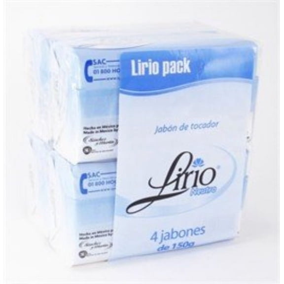 Lirio Neutro Body Bar Soap, 4 Pack
