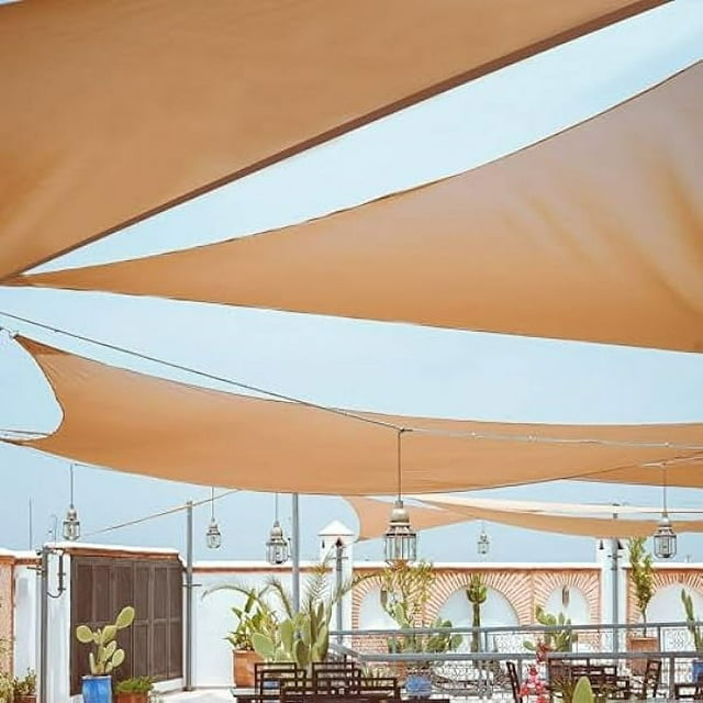 Lirted Sun Shade Cloth Outdoor Shades Sail Patio Privacy Screen Pergola