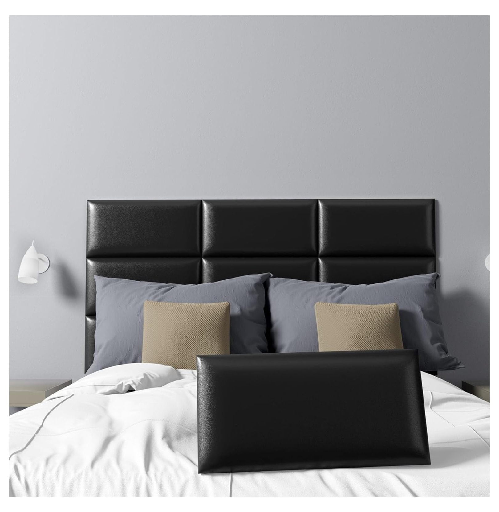 LirtedAura Headboard Panels for Wall, Peel and Stick Queen Headboard