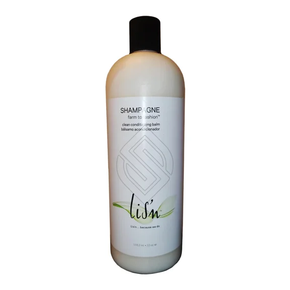 Lis'n Farm To Fashion Shampagne Clean Conditioning Balm 33 Ounce 1012 Milliliters