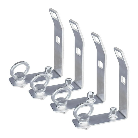 LisFaxbo 4Pcs T-Slot Load Stops Truck Cross Bar Silver for Ladder Firewood Skis Snowboard Kayak Rooftop Racks