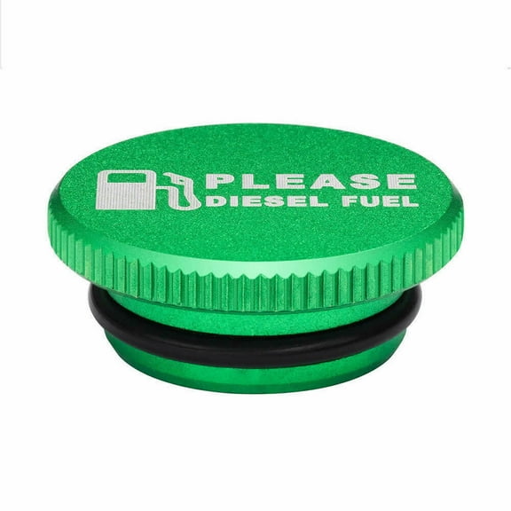 LisFaxbo Aluminum Magnetic Diesel Fuel Gas Tank Cap Green For 2013-2019 Dodge Ram 1500 2500 3500 Trucks