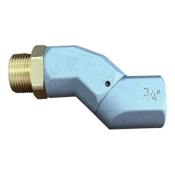 LisFaxbo Universal Joint 3/4'' NPT Fuel Hose Swivel 360-Degree Oil Pipe Joint Fuel Transfer Movable Joint 6 DM Refueling Gun Elbow