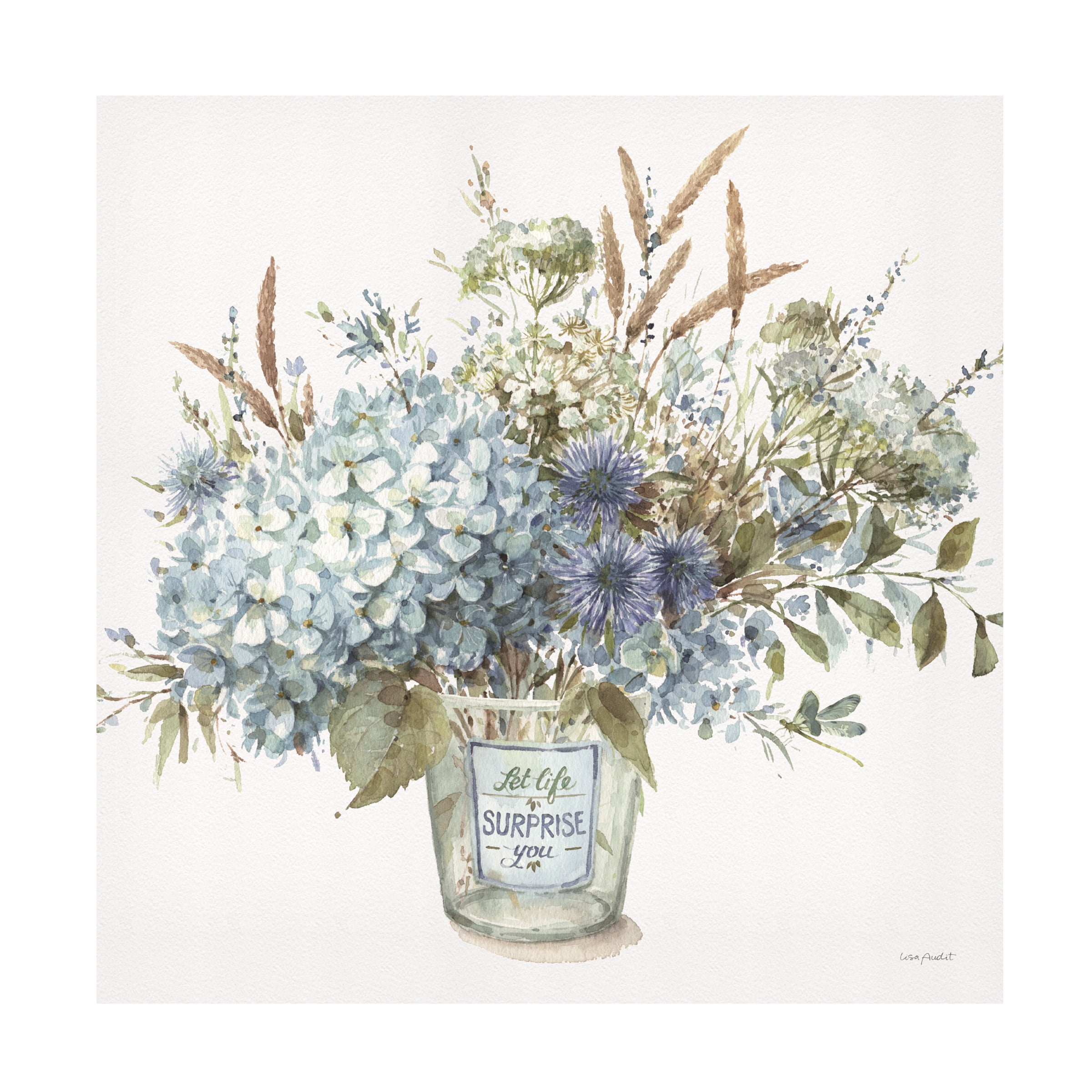 Lisa Audit 'Bohemian Blue 02 Square' Canvas Art