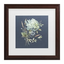 Lisa Audit 'Bohemian Blue 03 on blue' Matted Framed Art