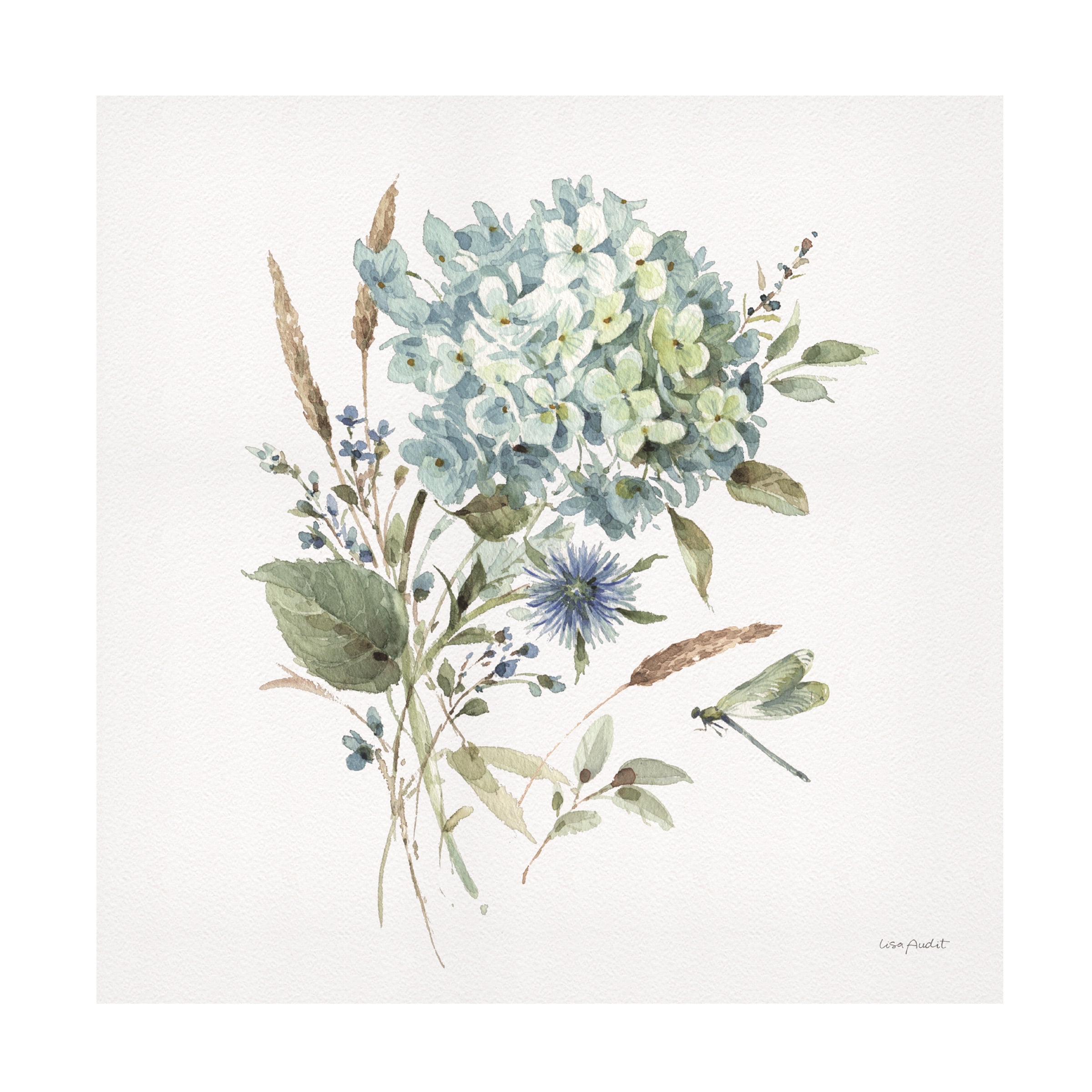 Lisa Audit 'Bohemian Blue 03 on white' Canvas Art