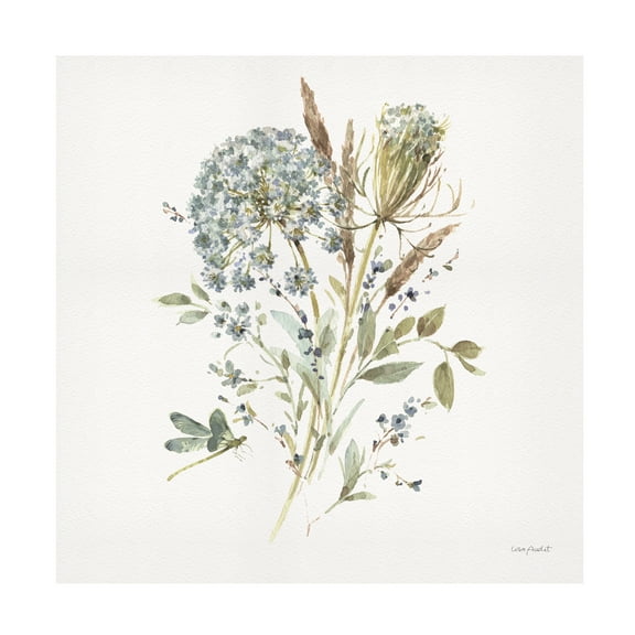 Lisa Audit 'Bohemian Blue 05 on white' Canvas Art