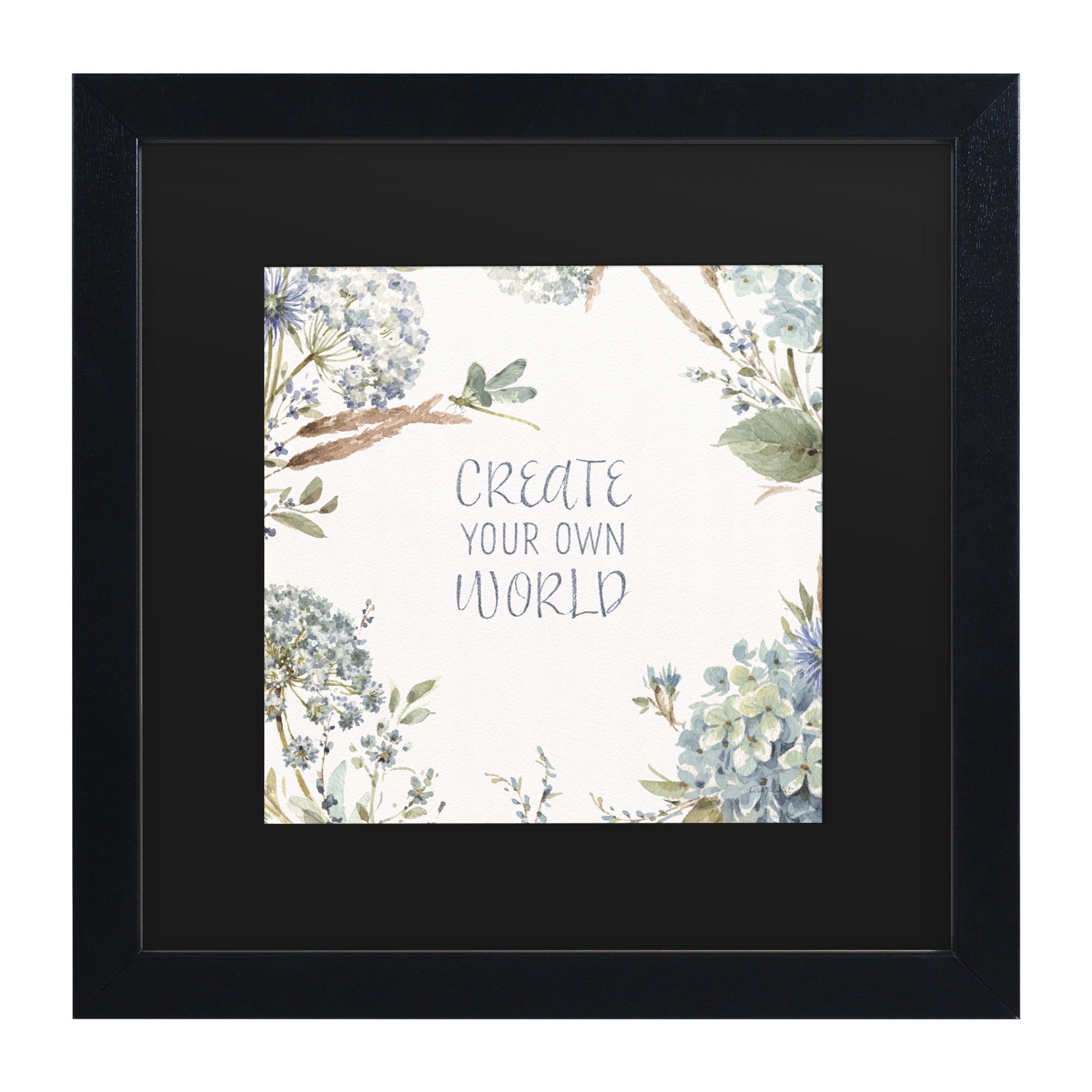 Lisa Audit 'Bohemian Blue 13' Matted Framed Art