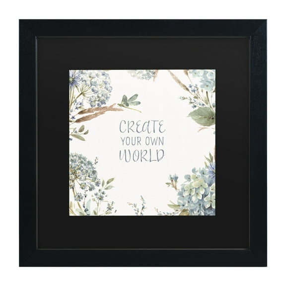 Lisa Audit 'Bohemian Blue 13' Matted Framed Art