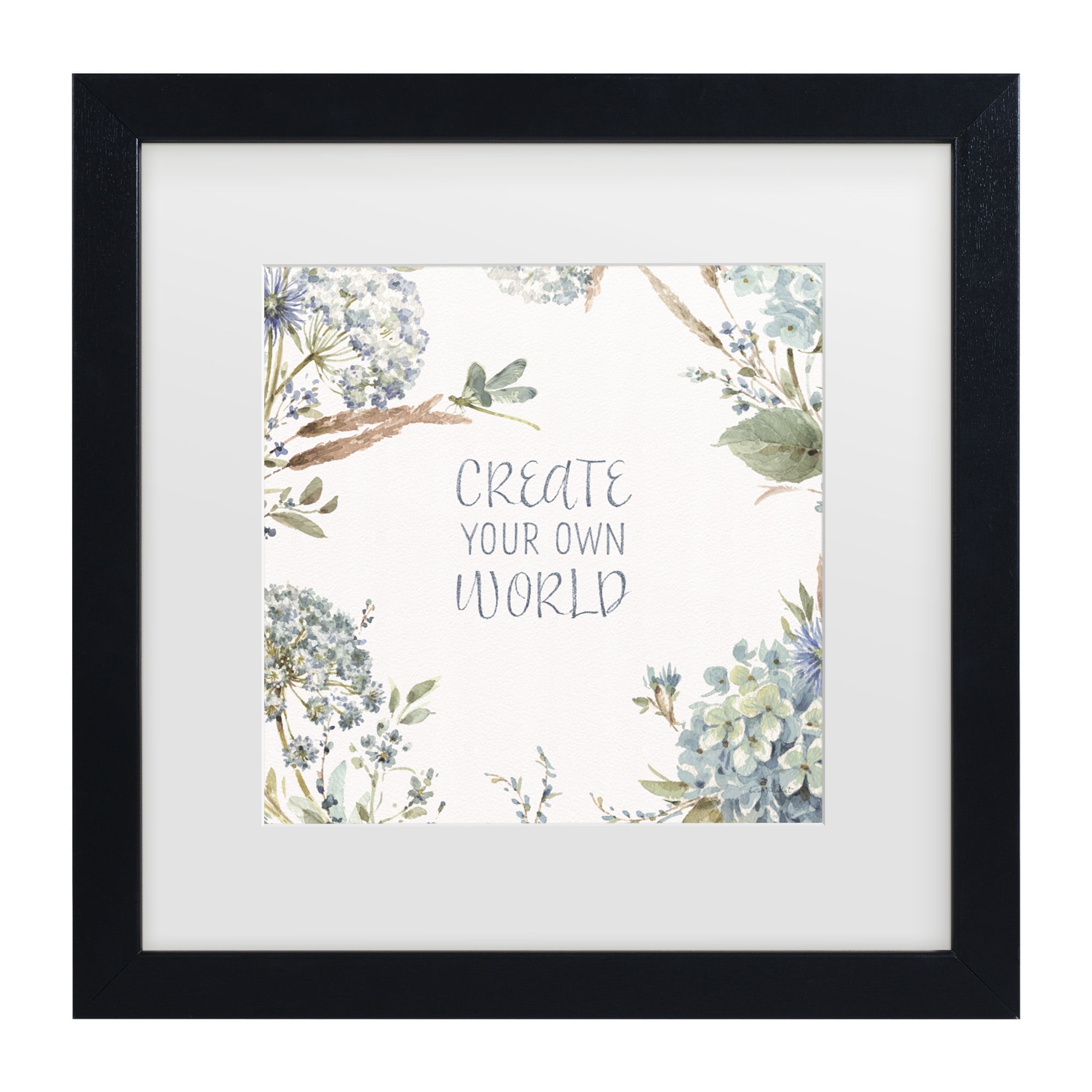 Lisa Audit 'Bohemian Blue 13' Matted Framed Art