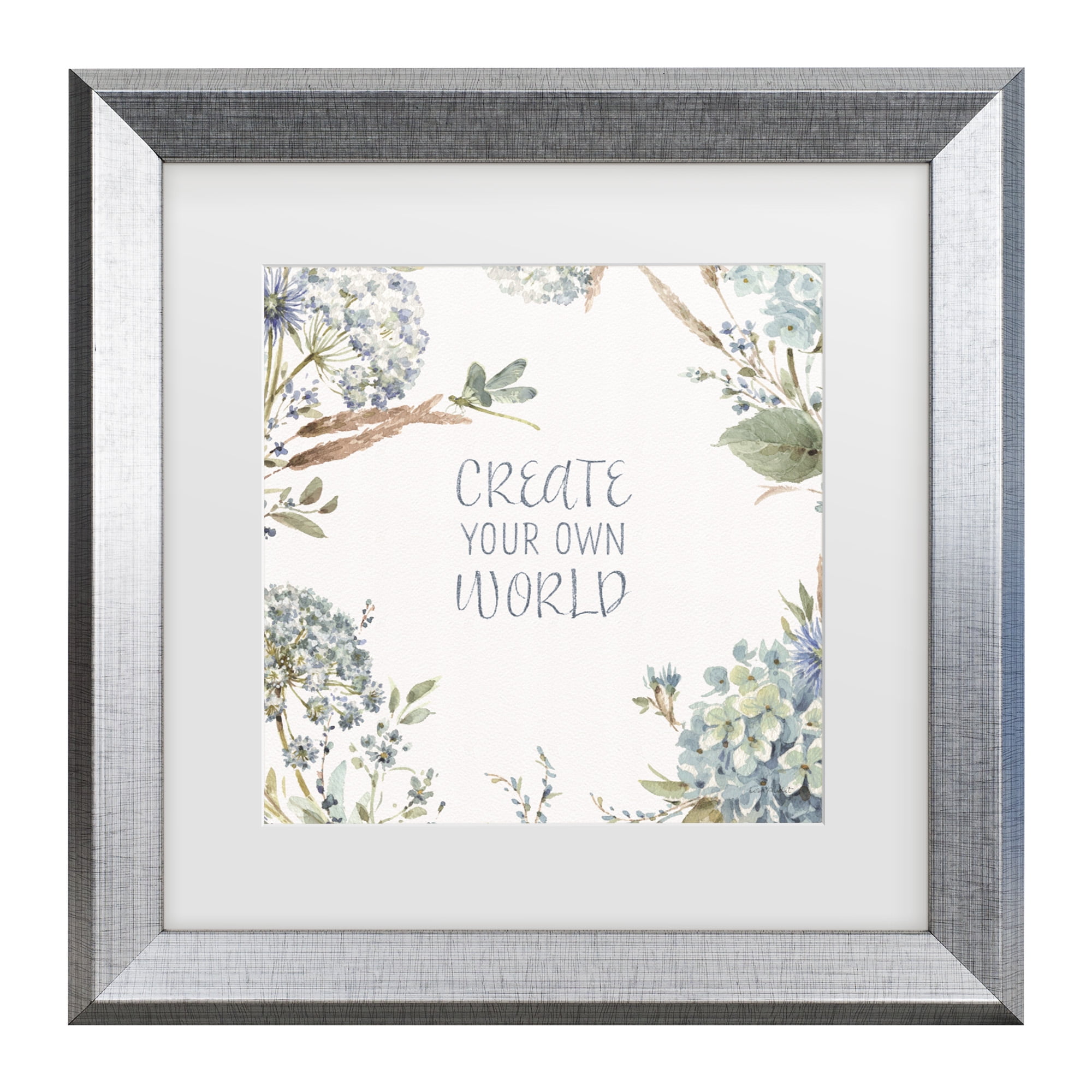 Lisa Audit 'Bohemian Blue 13' Matted Framed Art